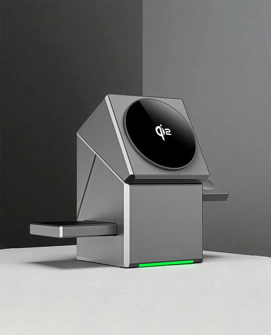 Auto Rotatable 3-in-1 Wireless Charging Station