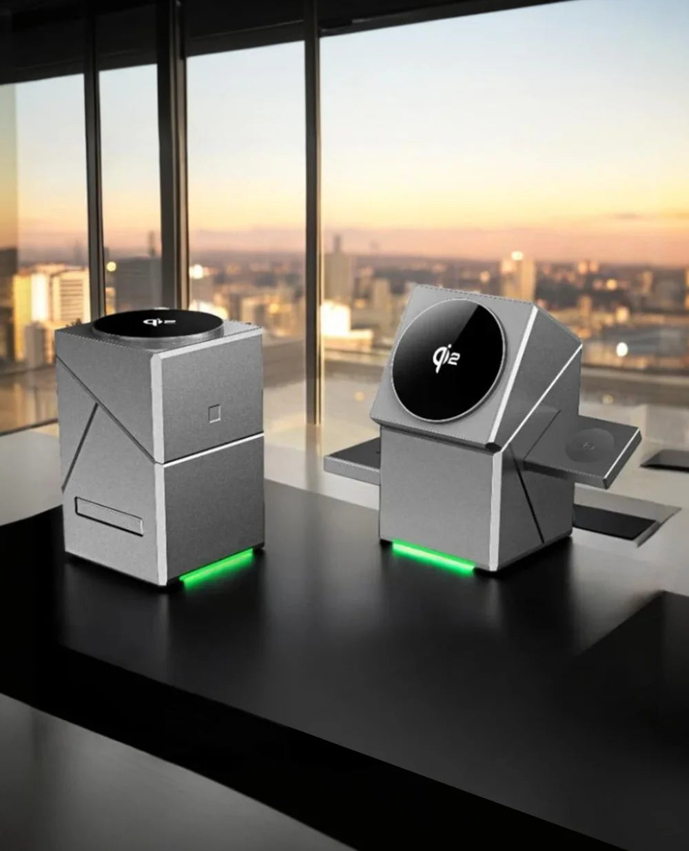Auto Rotatable 3-in-1 Wireless Charging Station