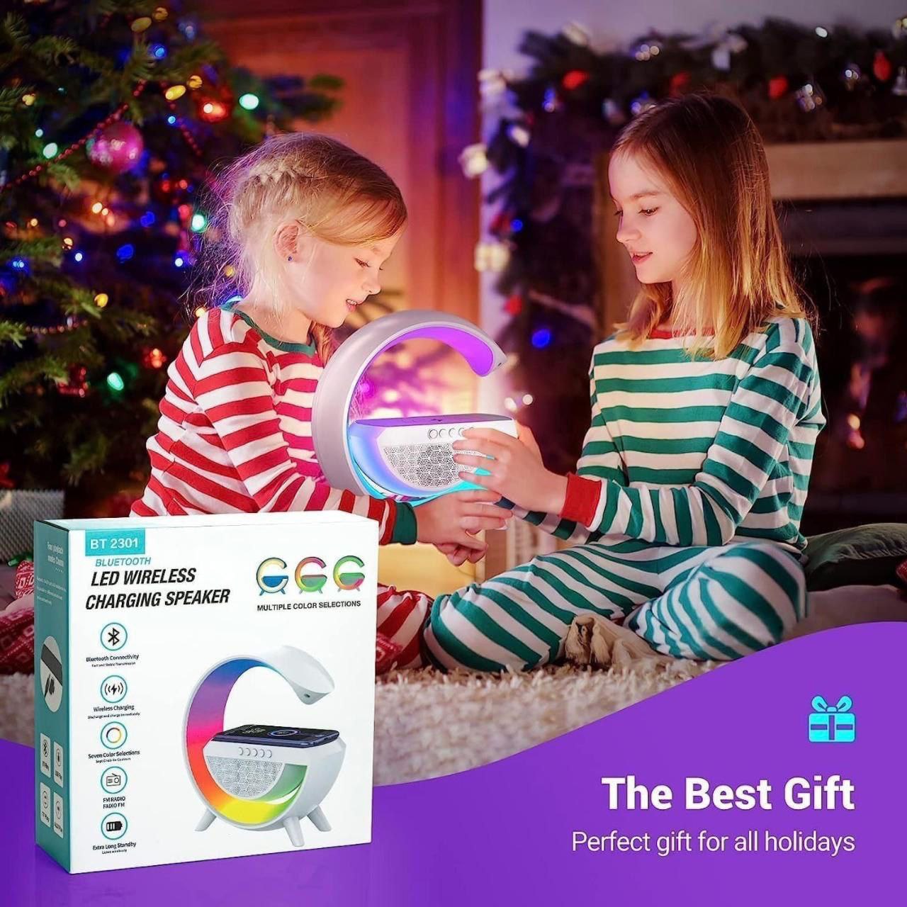 3-in-1 RGB LED Wireless Fast Charging